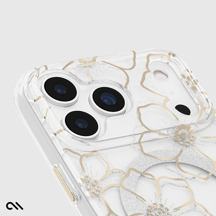 Gold Glitter MagSafe Case for iPhone 17 Pro Max, 12ft Drop