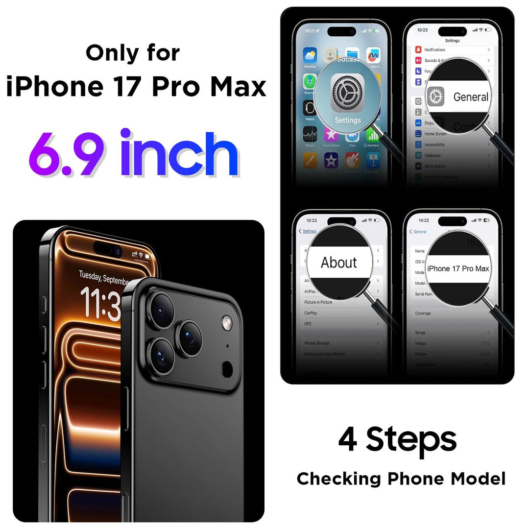 Temdan iPhone 17 Pro Max Case - Waterproof & Shockproof