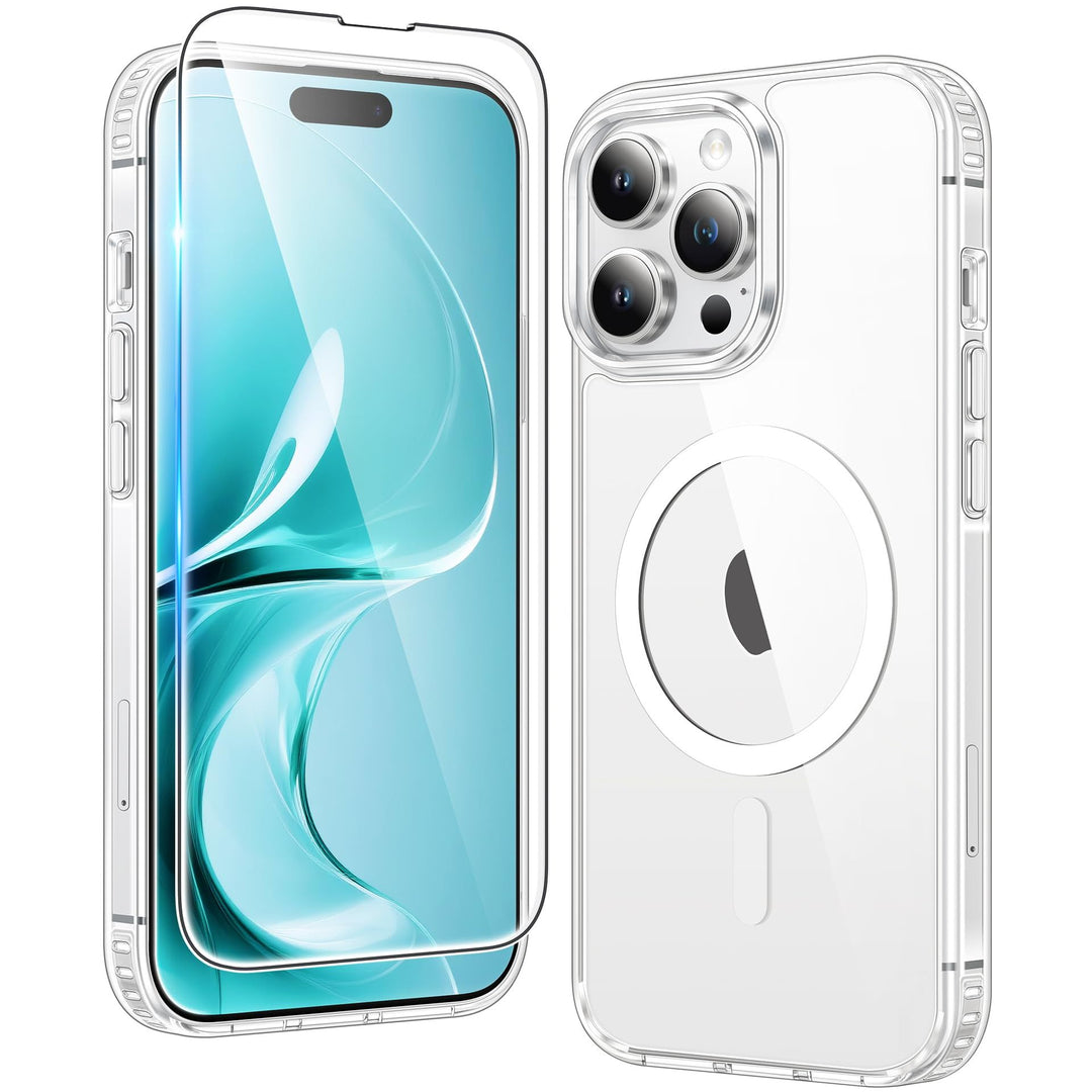 MaxGuard ClearShield: Magnetic Anti-Yellow iPhone Case
