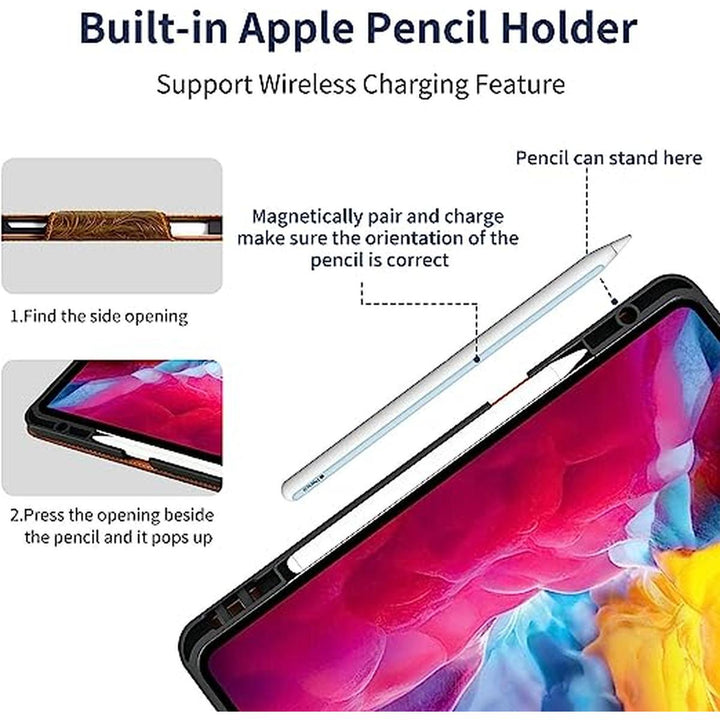 Gexmil Leather iPad Pro Case with Pencil Holder - DOKUTRONIX