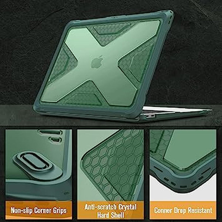 Fintie Midnight Green MacBook Air 13 Case - DOKUTRONIX