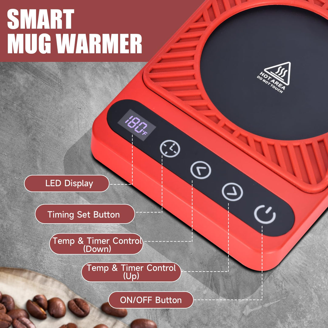 Smart Mug Warmer Pro: Timed Temp Control