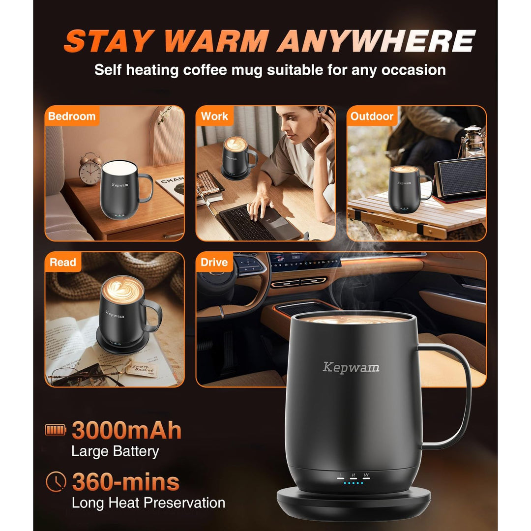 HeatMate 16oz Coffee Mug