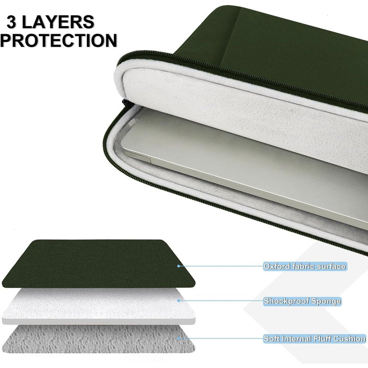 Gray Shockproof 13.3 Laptop Sleeve & Accessory Bag