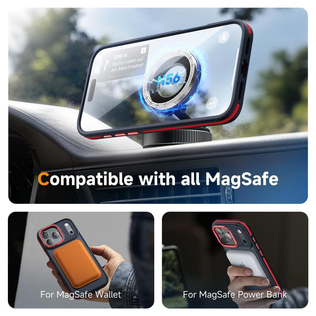 MagneFlex 3-in-1 iPhone 17 Pro Max Case - Red