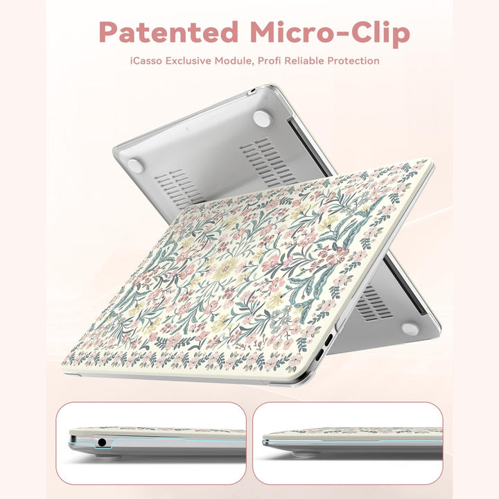 FloralShield MacBook Air 13 Case & Keyboard Cover