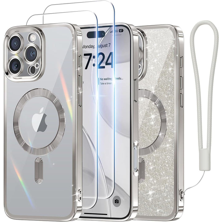 Cosmic Orange Glitter MagSafe Case for iPhone 17 Pro Max