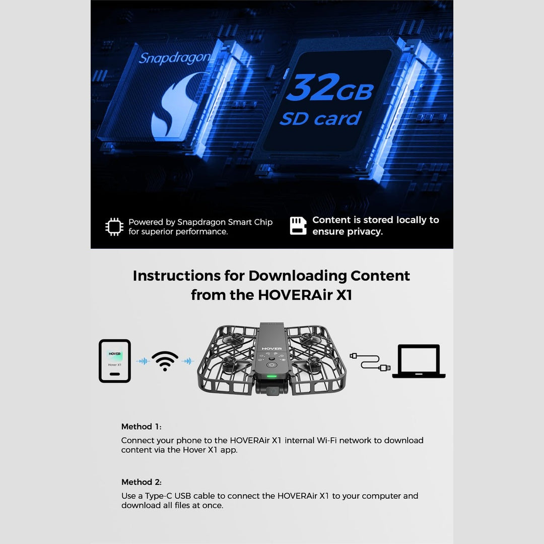 X1 CamFly Drone: Self-Flying, Foldable, Hands-Free