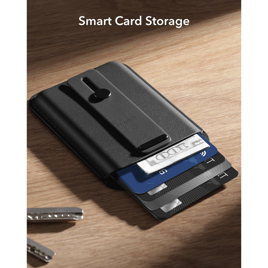 ESR MagSafe Slim Wallet - 5-Card RFID Black - DOKUTRONIX