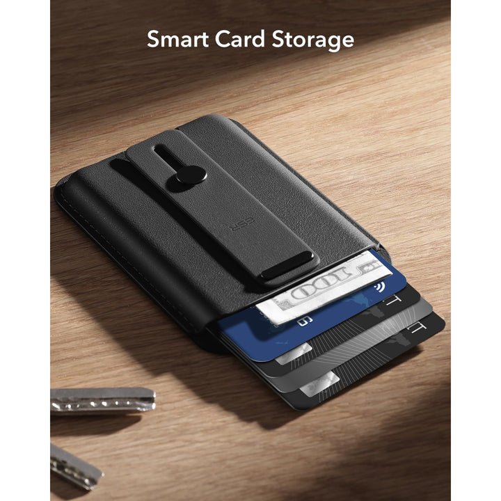 ESR MagSafe Slim Wallet - 5-Card RFID Black - DOKUTRONIX