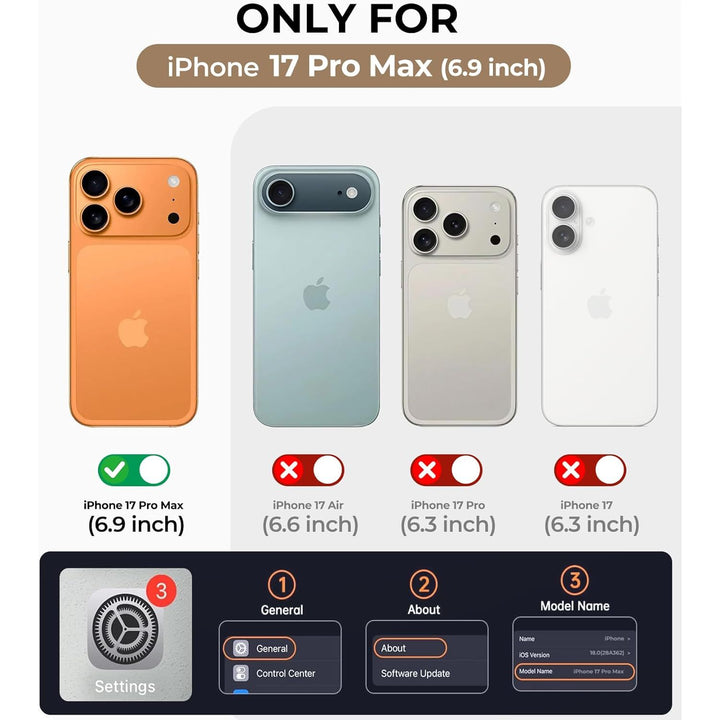 MagGrip Armor Case: iPhone 17 Pro Max - Orange