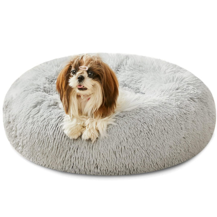 WESTERN HOME Calming Donut Pet Bed – Fluffy & Cozy - DOKUTRONIX