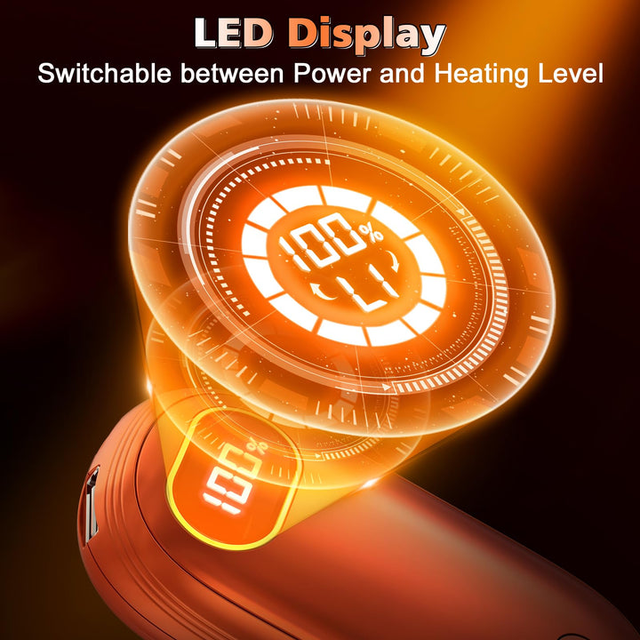 2Pack Electric Hand Warmers: 131℉ Heat