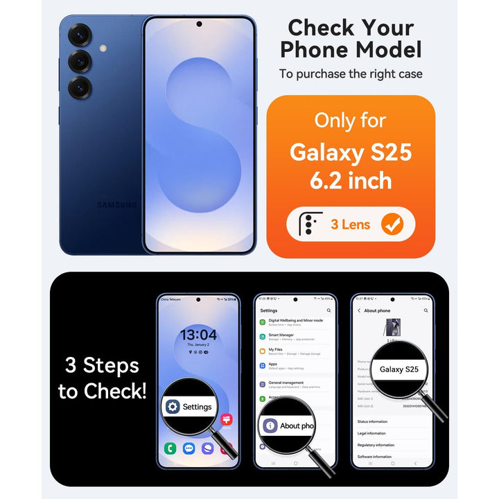 MagFlex Clear Case for Galaxy S25 Ultra with Kickstand - DOKUTRONIX