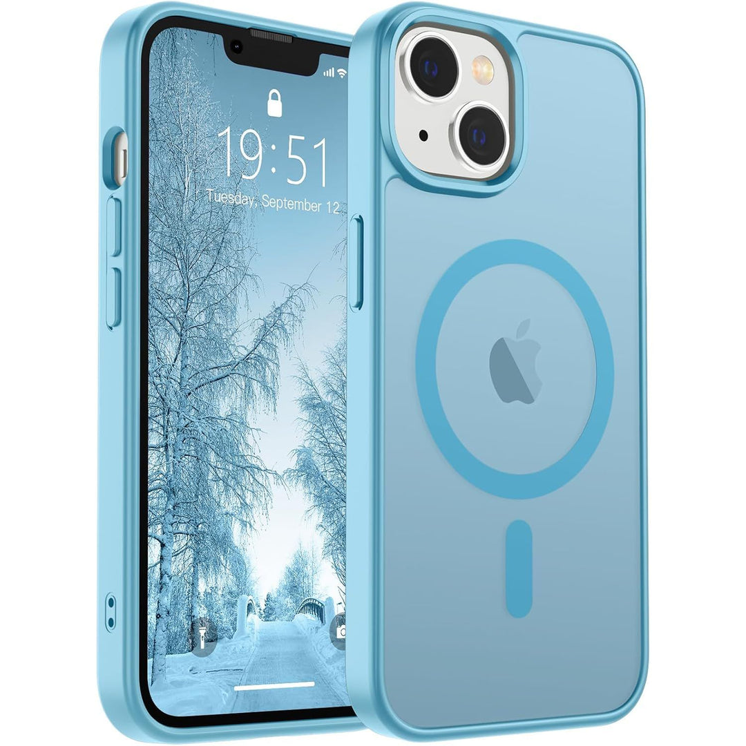 MagSafeGuard: Deep Blue Translucent iPhone 16 Case