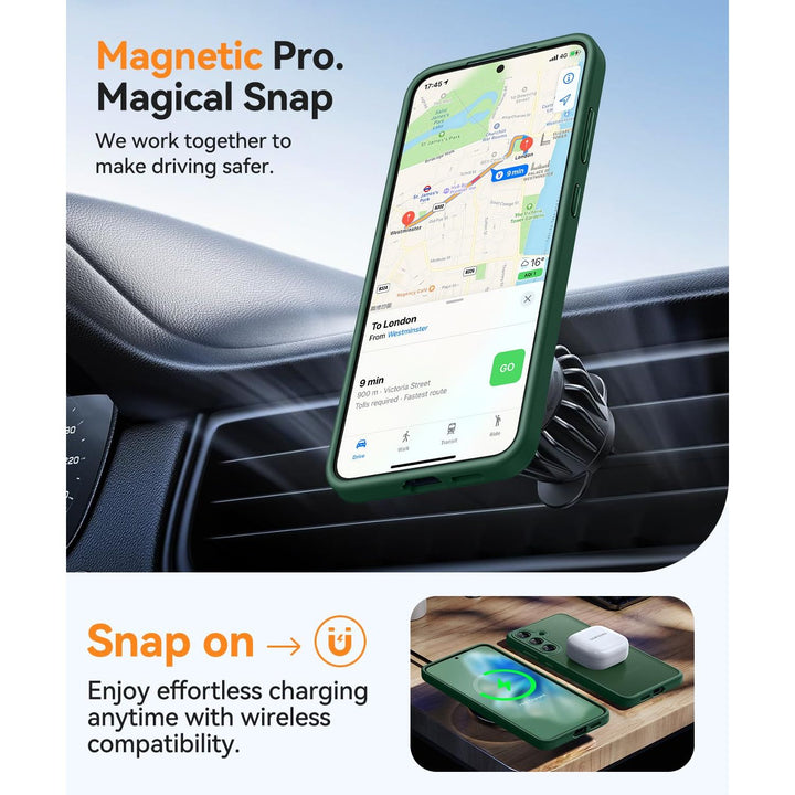 MagFlex Clear Case for Galaxy S25 Ultra with Kickstand - DOKUTRONIX