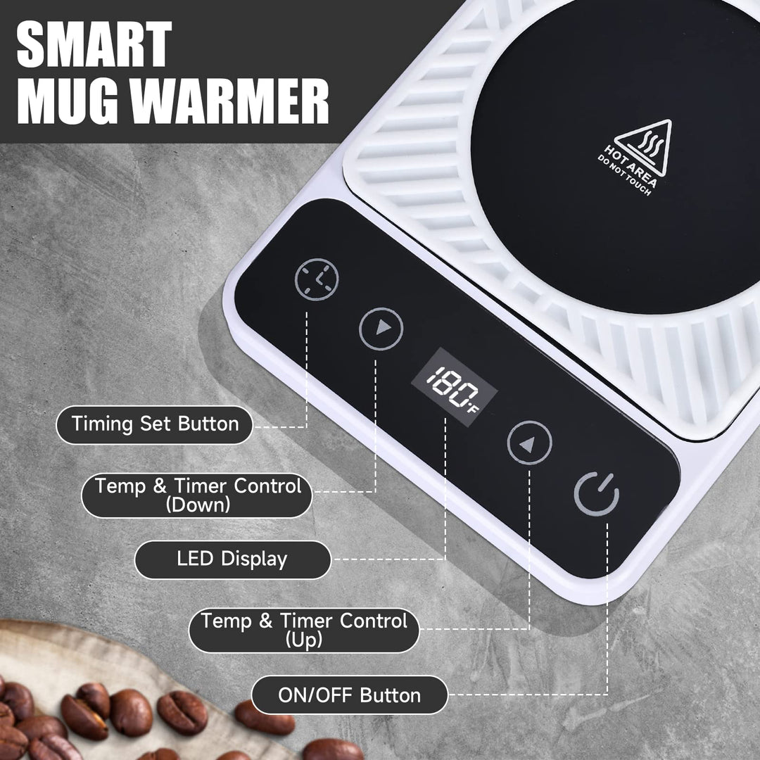 Smart Mug Warmer Pro: Timed Temp Control