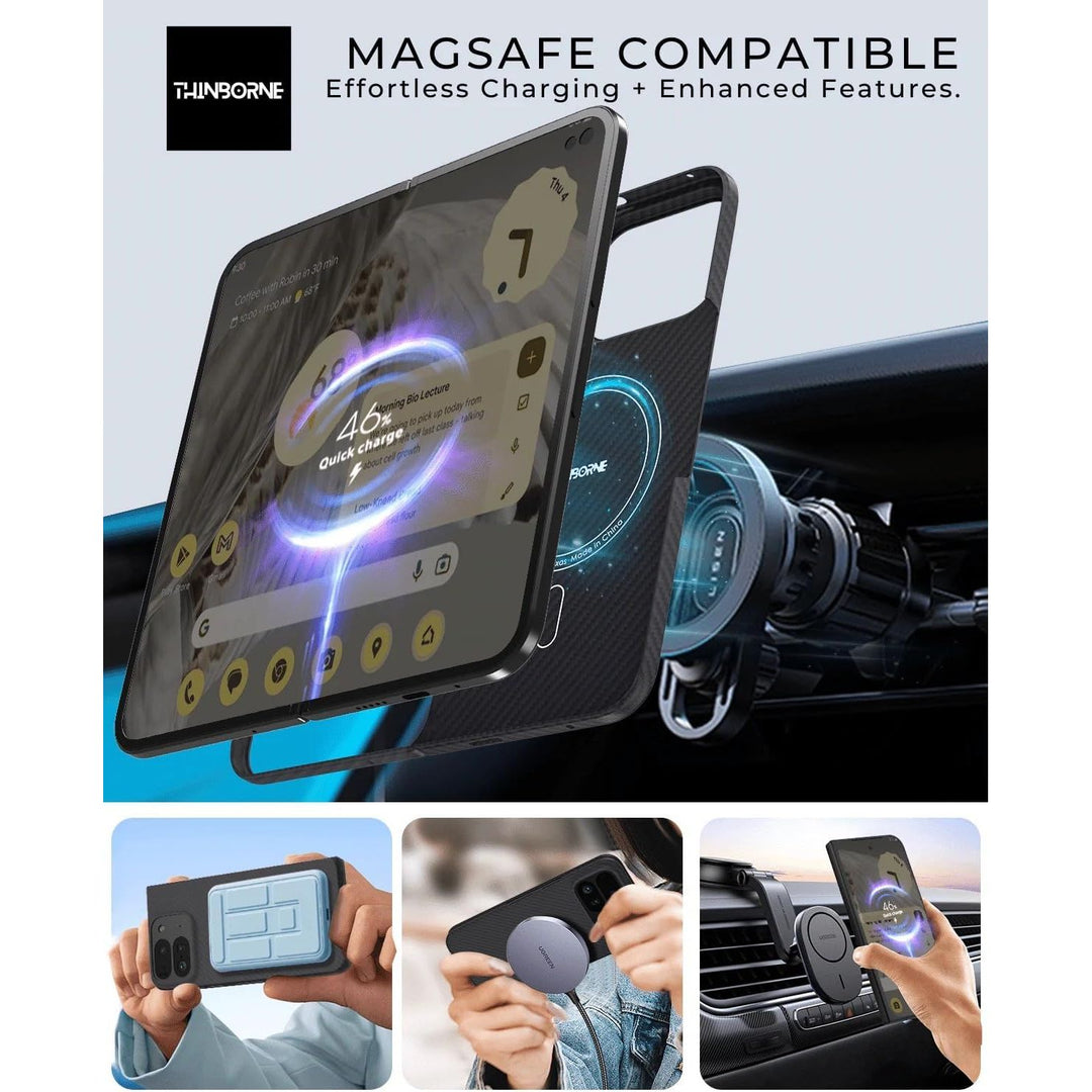 ThinBorne Pixel 10 Pro Fold Case - Ultra Thin Black - DOKUTRONIX