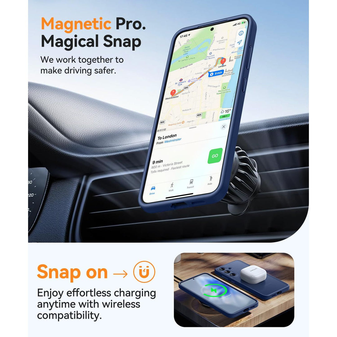 MagFlex Clear Case for Galaxy S25 Ultra with Kickstand - DOKUTRONIX