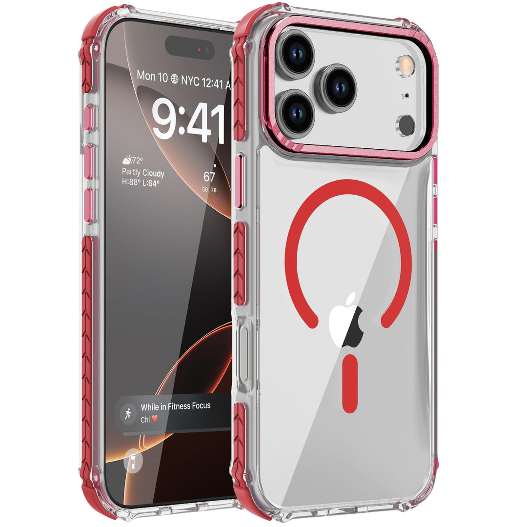 MagnoGuard Forest Red iPhone 17 Pro Max Case