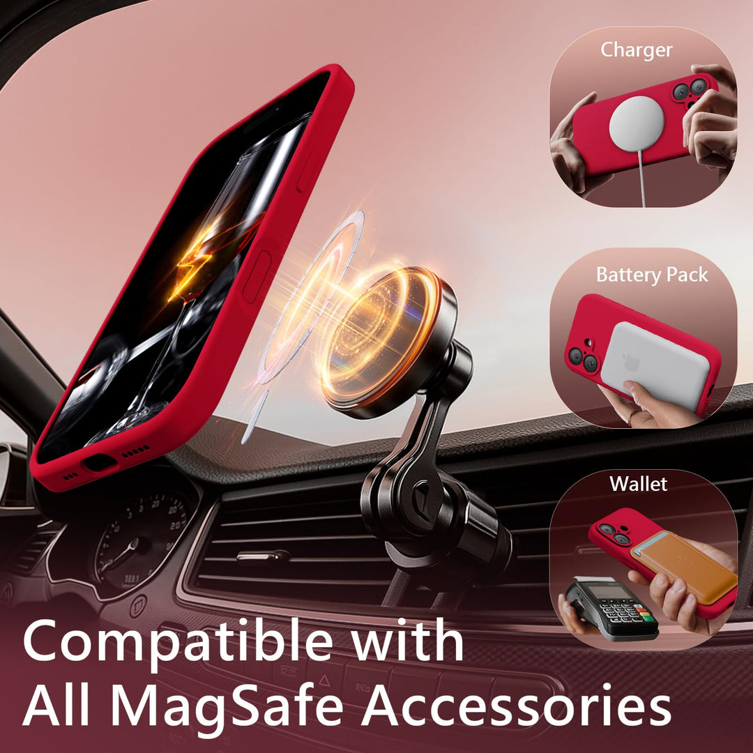 FireNova MagSafe Pro Max Case - Deep Red