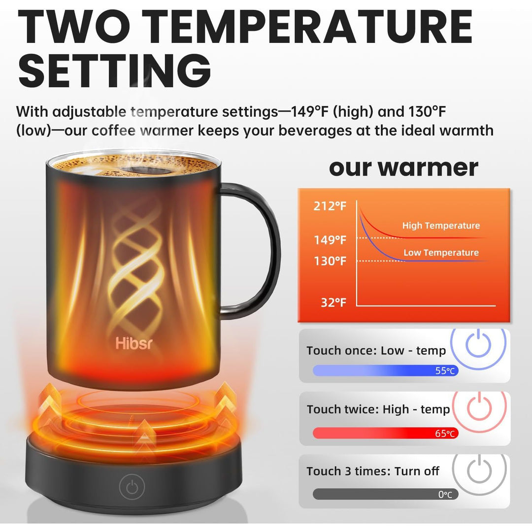 SmartHeat Mug Warmer: Quick & Safe Gift Set