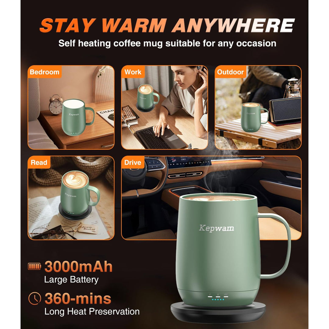 HeatMate 16oz Coffee Mug