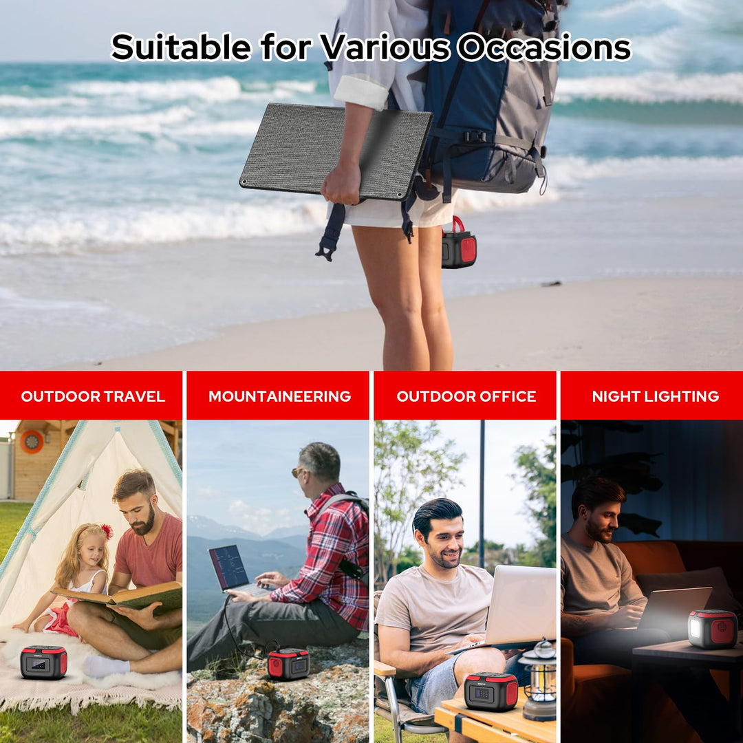 “SolarGo 97: Portable Power Hub for Adventure”