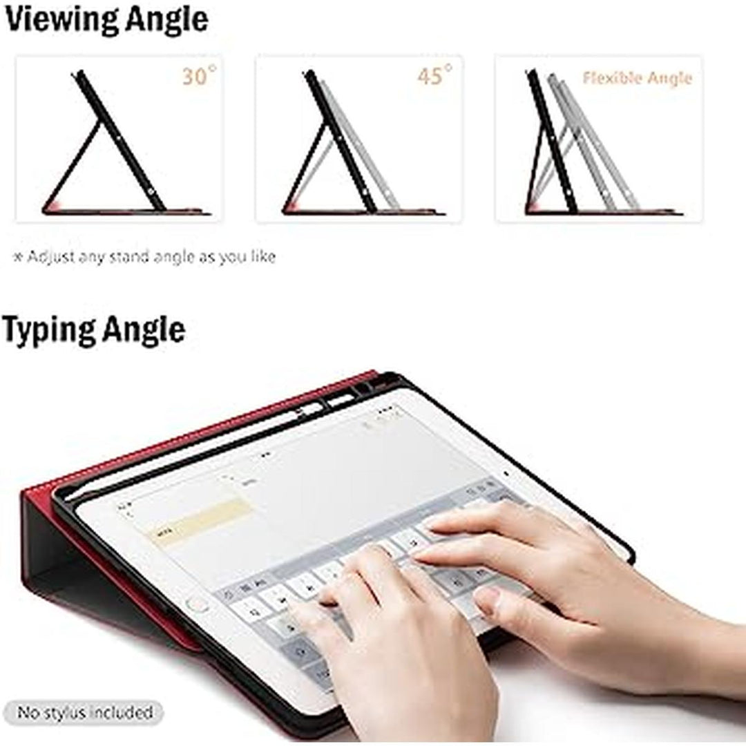 Antbox iPad Case 9/8 Gen with Pencil Holder - Red - DOKUTRONIX