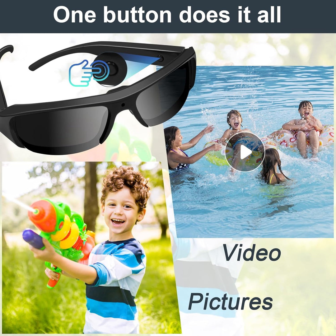 CamSun Glasses: HD 1080p Video & UV Protection