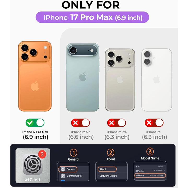 MagGrip Armor Case: iPhone 17 Pro Max - Orange