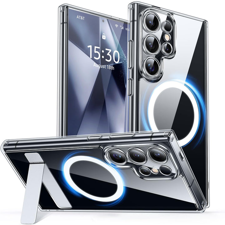 MagFlex Clear Case for Galaxy S25 Ultra with Kickstand - DOKUTRONIX
