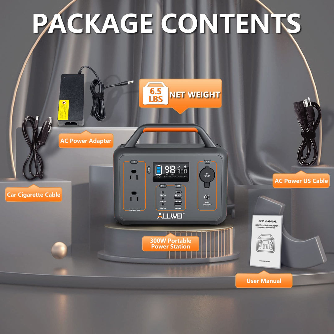 ALLWEI Solar Generator 280Wh