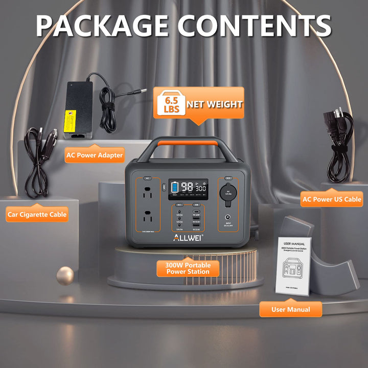 ALLWEI Solar Generator 280Wh