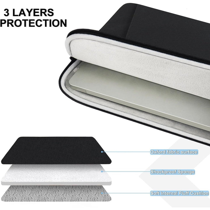 Gray Shockproof 13.3 Laptop Sleeve & Accessory Bag