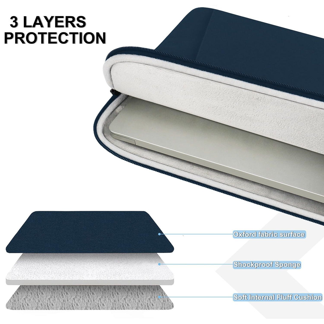 Gray Shockproof 13.3 Laptop Sleeve & Accessory Bag