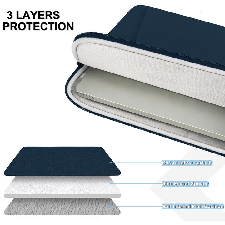 Gray Shockproof 13.3 Laptop Sleeve & Accessory Bag