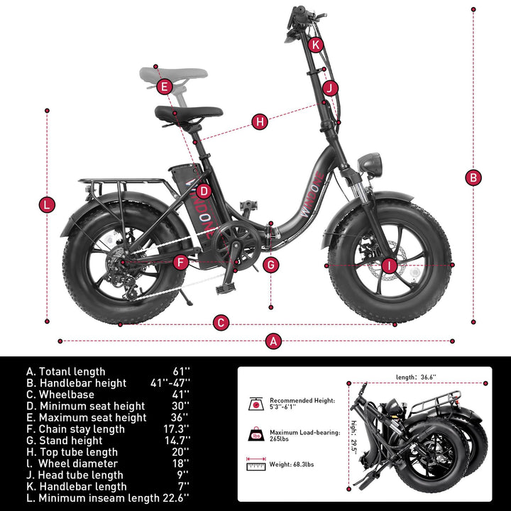 S16/K2 Electric Bike for Adults, Max 22/28MPH Speed & 50 Miles Range (PAS), 750W Peak Motor Ebike with 48V/13Ah Removable Battery, 4.0 Fat Tire and Shock Absorber, UL Certified - DOKUTRONIX