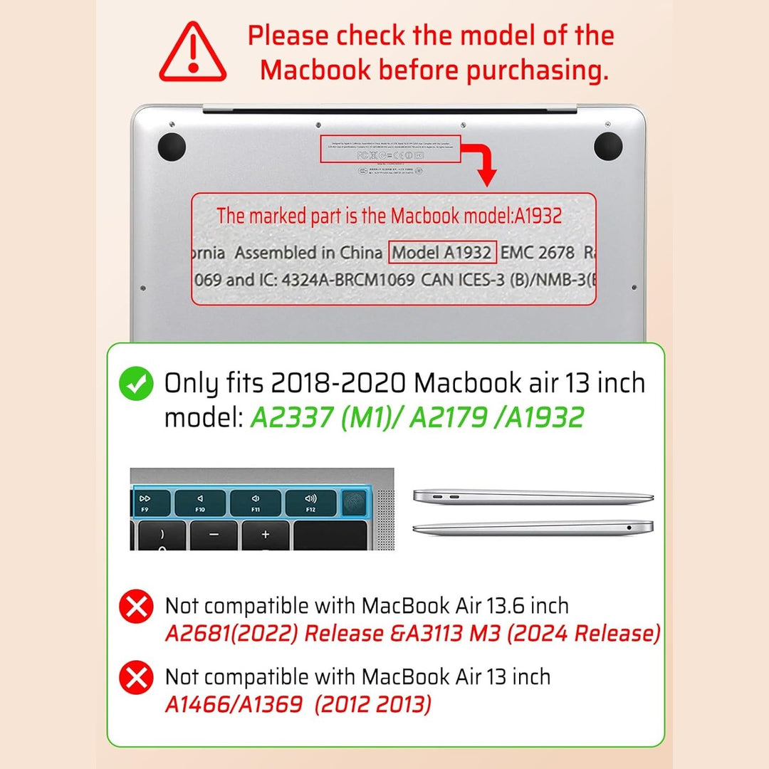 Seorsok Elegant Leather MacBook Air Case - Beige
