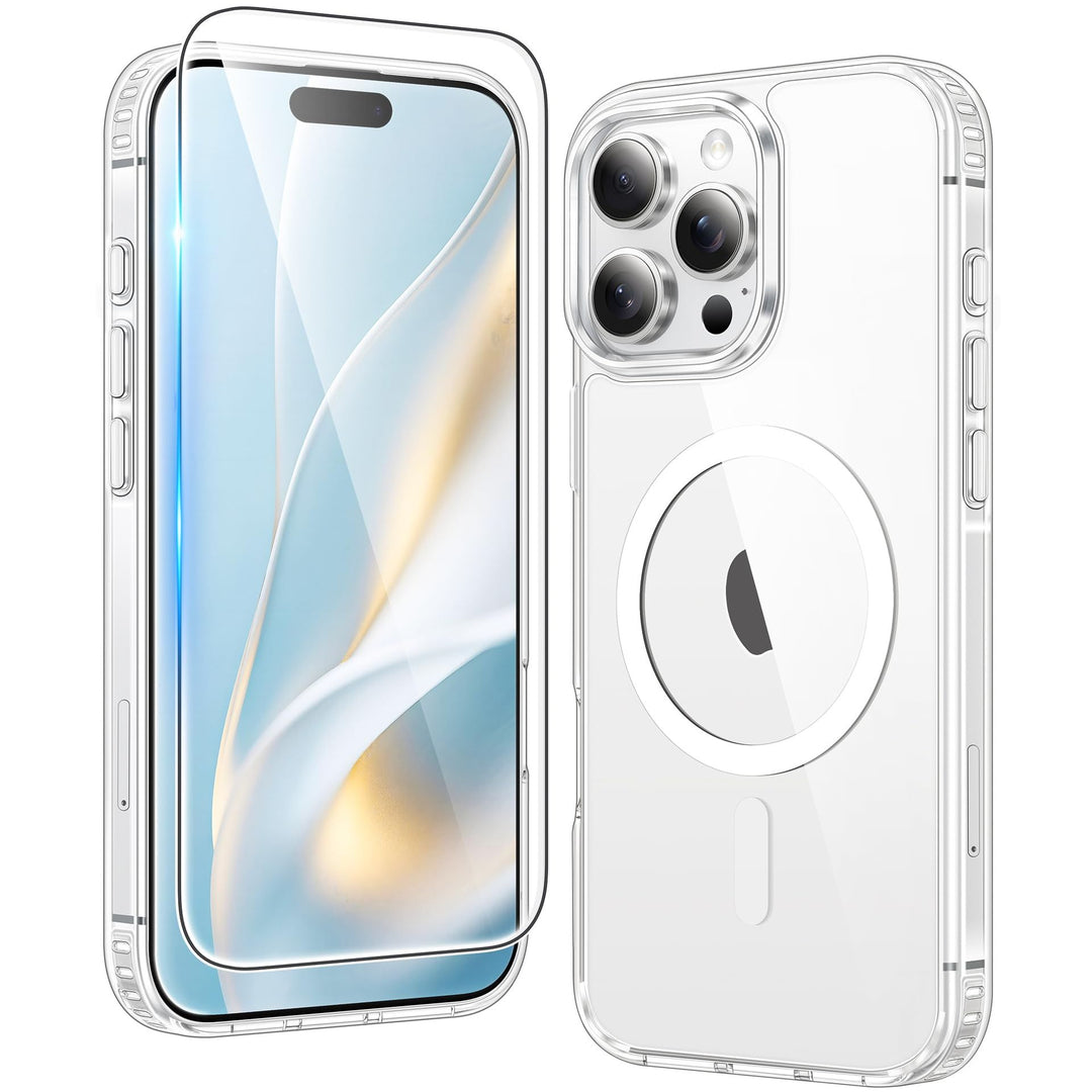 MaxGuard ClearShield: Magnetic Anti-Yellow iPhone Case