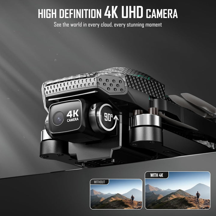 SkyVision 4K GPS FPV Drone - Smart & Foldable