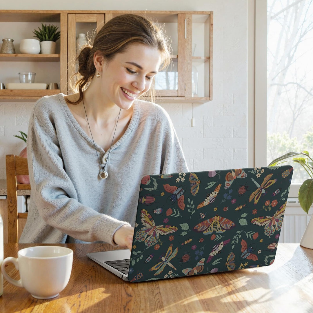 iLeadon Pink Floral MacBook Air 13 Case & Cover