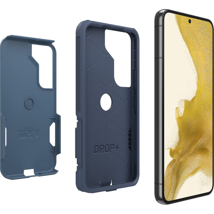 OtterBox Galaxy S22 Commuter Series Case - Maven Way, Slim & Tough, Pocket-Friendly, with Port Protection Pink - DOKUTRONIX