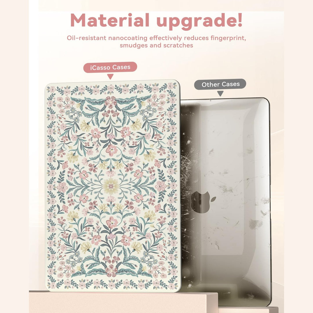 FloralShield MacBook Air 13 Case & Keyboard Cover