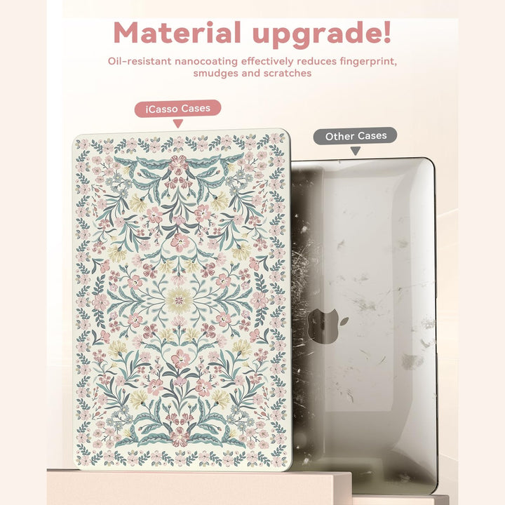 FloralShield MacBook Air 13 Case & Keyboard Cover
