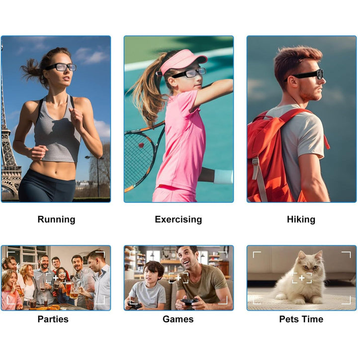 CamGlasses 2K: Smart, Wearable, No App, 64G SD