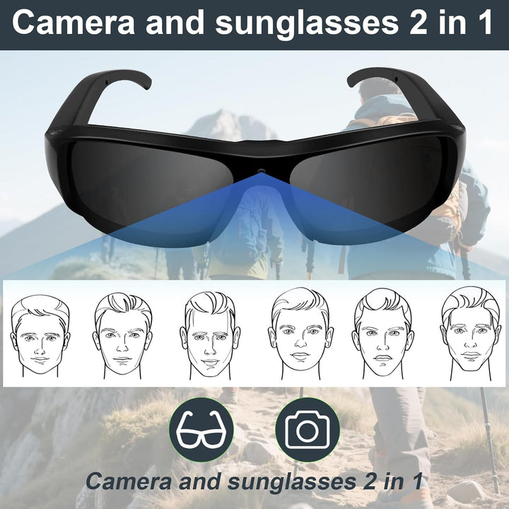 CamSun Glasses: HD 1080p Video & UV Protection
