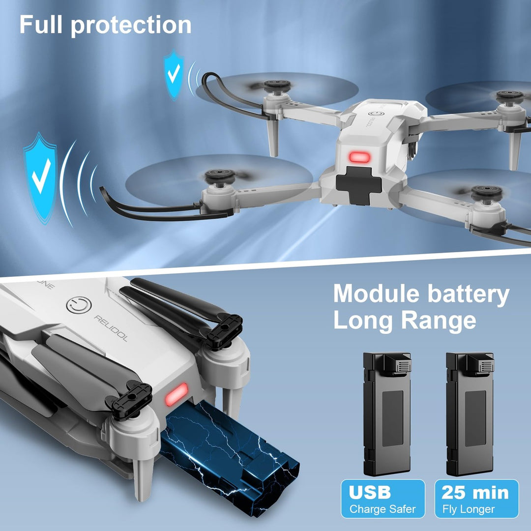 SkyMate 1080P Foldable Quadcopter with Gesture Control