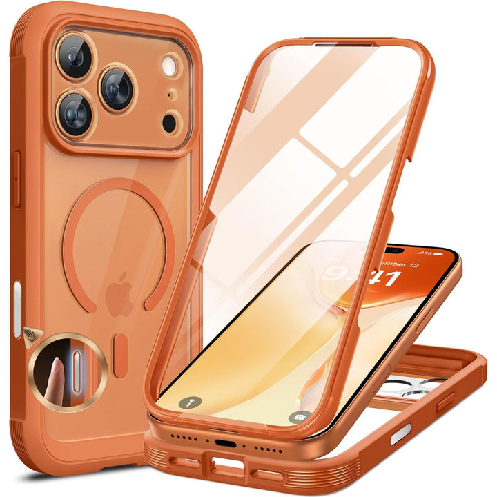 Miracase MagSafe Armor Case for iPhone 17 Pro Max Orange