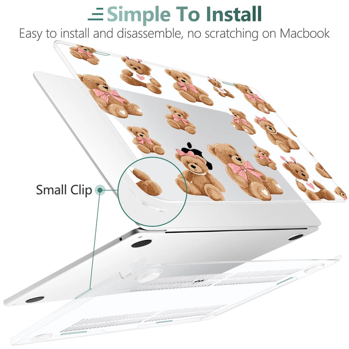 DONGKE Bows & Stars MacBook Air Hard Shell Case